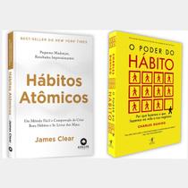 Kit livros físico O Poder Do Hábito Hábitos Atômicos. - Objetiva