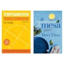 Kit livros físico Temperamentos transformados A experiência da mesa Tim LaHaye, Devi Titus