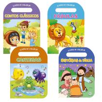 Kit Livros Infantis Coleção Colorir com Alça