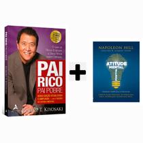 Kit Livros, Pai Rico, Pai Pobre - Robert Kyiosaki + Atitude Mental Positiva - Livro de Bolso, Napoleon Hill