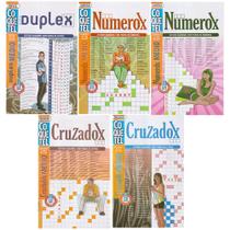 Kit Livros Passatempos Coquetel Duplex Cruzadox Numerox 50Pg
