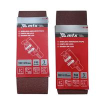 Kit Lixa Cinta 610 x 100 mm Grãos 40 e 60 c/ 03 Peças 2 Embalagens de Cada - MTX Kit Lixa Cinta 610 x 100 mm Grãos 40 e 60 c/ 03 Peças 2 Embalagens de Cada - MTX