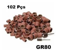 Kit Lixa De Tubo Para Micro Retifica - 100 Lixas 2 haste