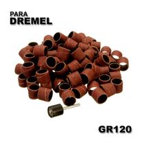 Kit Lixa P/ Micro Retifica Dremel Gr120 1/2 + Haste C/50 Pcs - PIATC