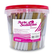 Kit Lixa Para Unhas Parda 13 Cm Pote Manicure - 500 Unidades