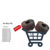 Kit Lixa Rotativa Roda Para Micro Retífica 50x20 Mm 375 Pçs