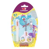Kit Lixa Tesoura Cortador Infantil Galinha Pintadinha Condor