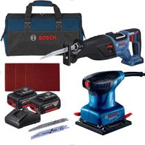 Kit Lixadeira E Serra Sabre + Bolsa Freedom Bosch