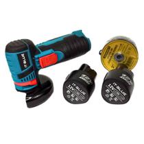 Kit Lixadeira Esmerilhadeira Angular 2 Bateria 12v+20 Discos Kit Lixadeira Esmerilhadeira Angular 2 Bateria 12v+20 Discos