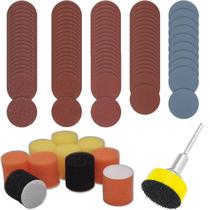 Kit Lixar Polir Base Aderente 112 Peças Para Micro Retíficas Kit Lixar Polir Base Aderente 112 Peças Para Micro Retíficas