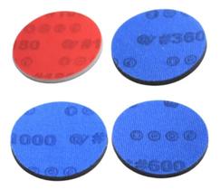 Kit lixas polimento vidro 3'' 180 360 600 100 resolvidro