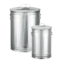 Kit lixeira 100 litros e lixeira 30 litros aço galvanizado Kit lixeira 100 litros e lixeira 30 litros aço galvanizado