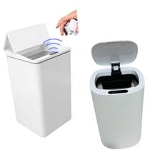 Kit Lixeira 9+10L Inteligente C/ Sensor Ecritório Cozinha Banheiro