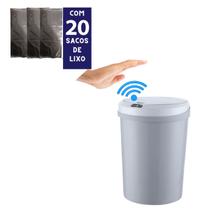 Kit Lixeira automática inteligente Cozinha Banheiro 12L Com SACOS