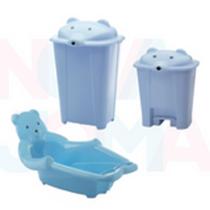 Kit Lixeira / Banheira / Cesto Cabeça De Urso / Ursa Adoleta