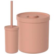 Kit Lixeira com Tampa 6 Litros Cesto de Lixo e Escova Sanitária para Banheiro Bold Dórica 2 Peças Kit Lixeira com Tampa 6 Litros Cesto de Lixo e Escova Sanitária para Banheiro Bold Dórica 2 Peças