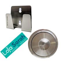 Kit Lixeira Embutir Inox 3l + Porta Esponja Em Inox 304 KLE0008 - LOJASARAH