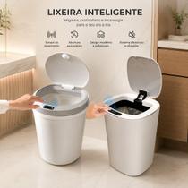 Kit Lixeira Inteligente 10 e 12 Litros Automática C/ Sensor Kit Lixeira Inteligente 10 e 12 Litros Automática C/ Sensor