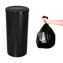 Kit Lixeira Plástica 22L com Tampa Meia Esfera 50un Sacos De Lixo 40L Kit Lixeira Plástica 22L com Tampa Meia Esfera 50un Sacos De Lixo 40L