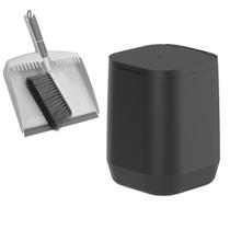Kit Lixeira Suspensa Piso/Parede Com Tampa + Escova Espanadeira e Pá Para Lixo Limpeza Manual Para Pisos Multiuso-Ou Kit Lixeira Suspensa Piso/Parede Com Tampa + Escova Espanadeira e Pá Para Lixo Limpeza Manual Para Pisos Multiuso-Ou