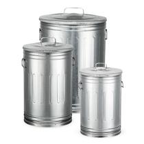 Kit lixeiras 100 litros 50 litros 30 litros aço galvanizado Kit lixeiras 100 litros 50 litros 30 litros aço galvanizado