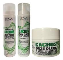 Kit Lizan Onze óleos e Um Segredo Cachos peq Sh + Ativadps + Máscara