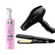 Kit Lizze Supreme 127V Secador + Prancha + Leave-In Griffus