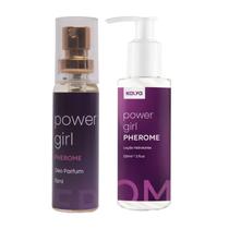 Kit Loção Corporal e Perfume Pherome Power Girl - Kalya