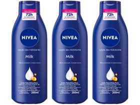 Kit Loção Deo-Hidratante Corporal Nivea Milk