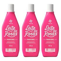 Kit Loção Desodorante Leite de Rosas 100ml