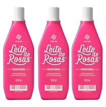 Kit Loção Desodorante Leite de Rosas 100ml
