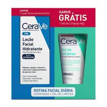 Kit Loção Facial Hidratante Cerave 52ml + Gel de Limpeza 40g