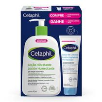 Kit Loção Hidratante Cetaphil Pele Sensível, Normal a Seca 473ml + Loção de Limpeza 100ml