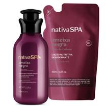 Kit Loção Hidratante Desodorante Corporal Nativa Spa Ameixa Negra 400ml Kit Loção Hidratante Desodorante Corporal Nativa Spa Ameixa Negra 400ml