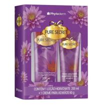 Kit Loção Hidratante Extra Perfumada Phytoderm 200ml + Creme Para Mãos Pure Secret 60g