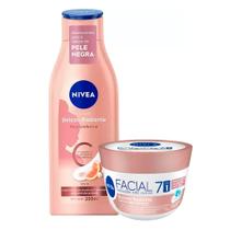 Kit Loção Hidratante Nivea Beleza Radiante 200ml+Creme Facial Nivea Beleza Radiante Pele Negra 100g Kit Loção Hidratante Nivea Beleza Radiante 200ml+Creme Facial Nivea Beleza Radiante Pele Negra 100g
