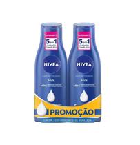 Kit Loção Hidratante Nivea Body Milk 400ml com 2 Unidades Kit Loção Hidratante Nivea Body Milk 400ml com 2 Unidades