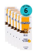 Kit Loção Limpadora de Orelhas Limpinho 110ml Com 6 unidades Kit Loção Limpadora de Orelhas Limpinho 110ml Com 6 unidades