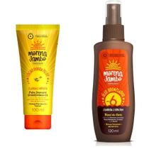 Kit Loção Morena Jambo Doura Pelos Clareador e Hidratante 100ml + Óleo BronMorena Urucum 120ml - DEM