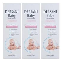 Kit Loção Oleosa Dersani Baby Antiassaduras Com 3 Unidades De 50ml Cada