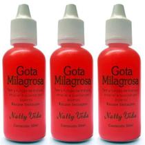 Kit Loção para os pés Gota Milagrosa Natty Vida (3 unidades, 30ml cada)