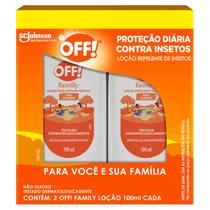 Kit Loção Repelente de Mosquitos e Insetos de 100ml 2Un Cada