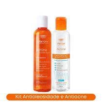 Kit Loção Tônico Adstrigente + Água Micelar 200ml Antioleosidade Actine