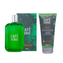 kit Loccitane Café verde- shampo/sabonete liquido e Colônia