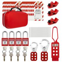 Kit Lockout Tagout Loto elétrico Young Dance com cadeados