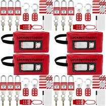 Kit Lockout Tagout (Loto) SAFBY 4 em 1 com cadeados de segurança