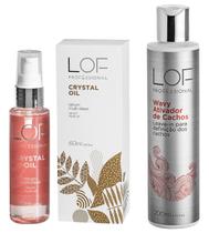 Kit LOF Ativador de Chachos Wavy + Crystal Oil 60ml