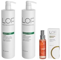 Kit LOF Purifying Sh. + Cond. 1L + Repair Booster Máscara