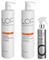 Kit Lof Shampoo + Cond. Repair 1L + Hit 10x1