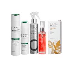 Kit Lof Shampoo + Cond. Vegan + Oil Crystal+ Hit 10x1